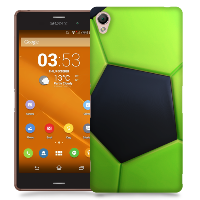 Skal till Sony Xperia Z3 - Fotboll - Grön