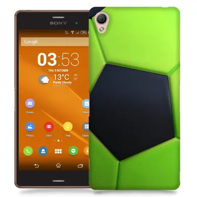 Skal till Sony Xperia Z3 - Fotboll - Grön