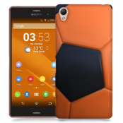 Skal till Sony Xperia Z3 - Fotboll - Orange