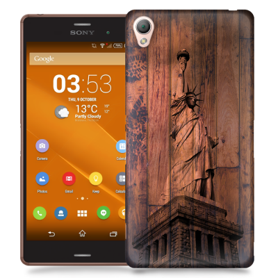 Skal till Sony Xperia Z3 - Frihetsgudinnan trä