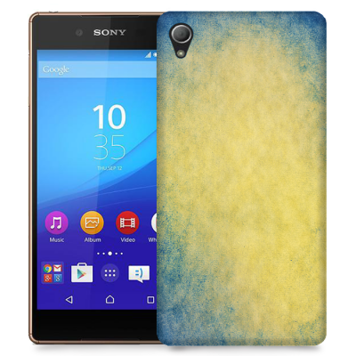 Skal till Sony Xperia Z3+ - Grunge texture - Gul