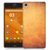 Skal till Sony Xperia Z3 - Grunge texture - Orange