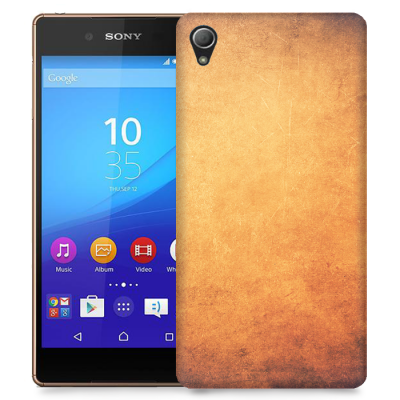 Skal till Sony Xperia Z3+ - Grunge texture - Orange