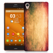 Skal till Sony Xperia Z3 - Grunge texture - Orange