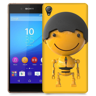 Skal till Sony Xperia Z3+ - Gul Robot