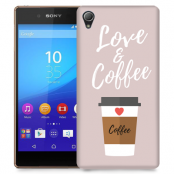 Skal till Sony Xperia Z3+ - I love coffe - Beige