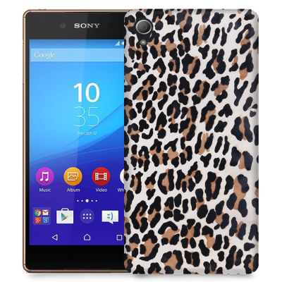 Skal till Sony Xperia Z3+ - Leopard oljefärg