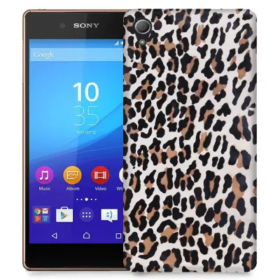 Skal till Sony Xperia Z3+ - Leopard oljefärg