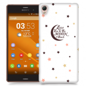 Skal till Sony Xperia Z3 - Love you to the moon and back - Brun