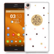 Skal till Sony Xperia Z3 - Love you to the sun and back - Beige