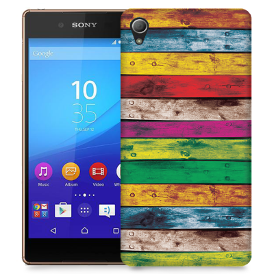 Skal till Sony Xperia Z3+ - Målade brädor