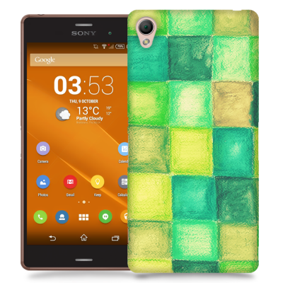 Skal till Sony Xperia Z3 - Målning - Rutor