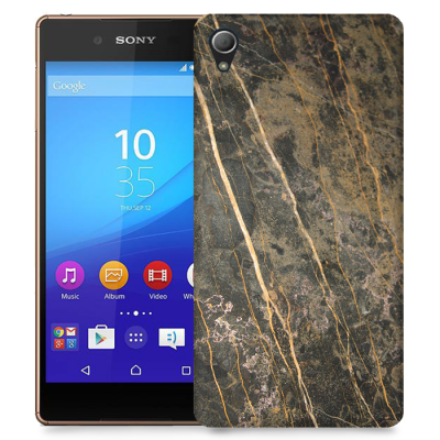 Skal till Sony Xperia Z3+ - Marble - Brun