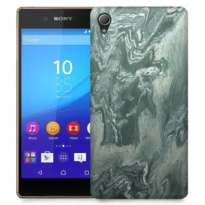 Skal till Sony Xperia Z3+ - Marble - Grön