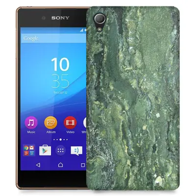 Skal till Sony Xperia Z3+ - Marble - Grön