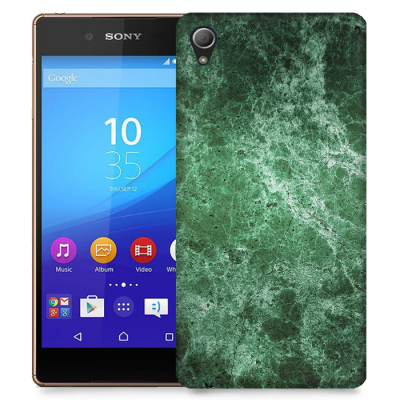 Skal till Sony Xperia Z3+ - Marble - Grön