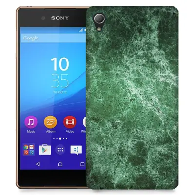 Skal till Sony Xperia Z3+ - Marble - Grön