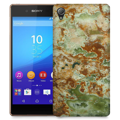Skal till Sony Xperia Z3+ - Marble - Grön/Brun