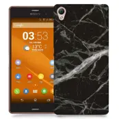 Skal till Sony Xperia Z3 - Marble - Svart