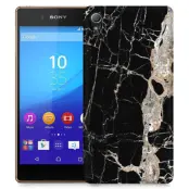 Skal till Sony Xperia Z3+ - Marble - Svart