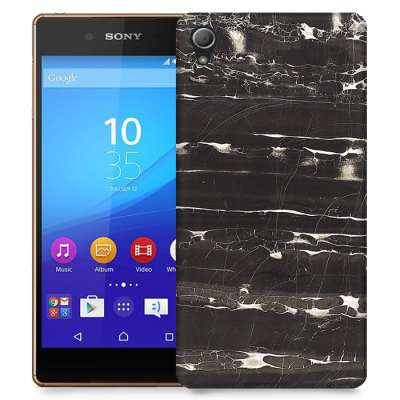 Skal till Sony Xperia Z3+ - Marble - Svart