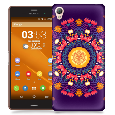 Skal till Sony Xperia Z3 - Orientalisk blomma