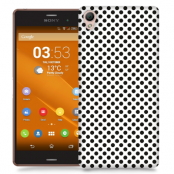 Skal till Sony Xperia Z3 - Polkadots - Vit/Svart