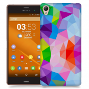 Skal till Sony Xperia Z3 - Polygon - Flerfärgad