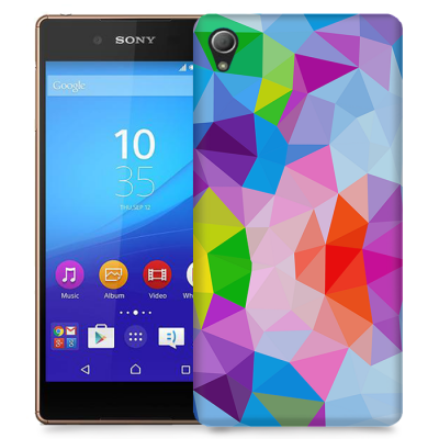 Skal till Sony Xperia Z3+ - Polygon - Flerfärgad