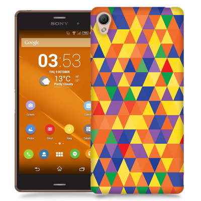 Skal till Sony Xperia Z3 - Polygon - Flerfärgad