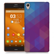 Skal till Sony Xperia Z3 - Polygon - Lila