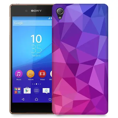 Skal till Sony Xperia Z3+ - Polygon - Lila