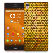 Skal till Sony Xperia Z3 - Prickig - Orange