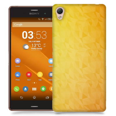 Skal till Sony Xperia Z3 - Prismor - Gul