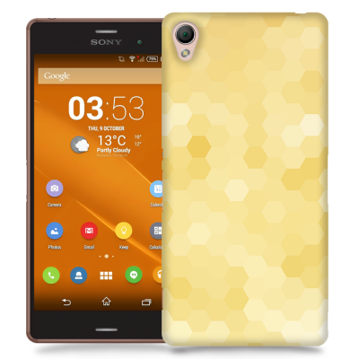 Skal till Sony Xperia Z3 - Prismor - Gul