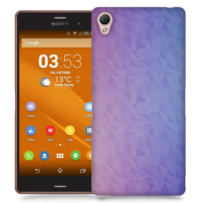 Skal till Sony Xperia Z3 - Prismor - Lila