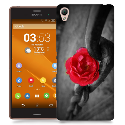 Skal till Sony Xperia Z3 - Röd ros