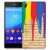 Skal till Sony Xperia Z3+ - Rinnande färg - Trä