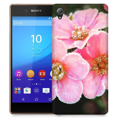 Skal till Sony Xperia Z3+ - Rosa blommor