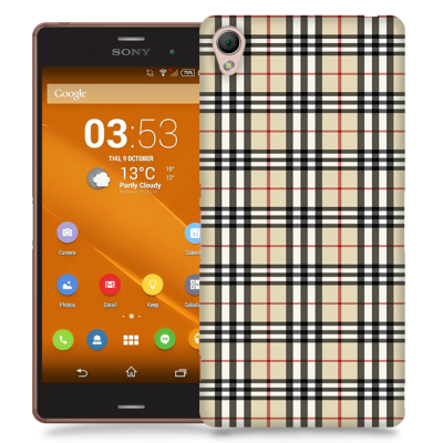 Skal till Sony Xperia Z3 - Rugit - Beige