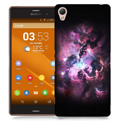 Skal till Sony Xperia Z3 - Rymden - Grå