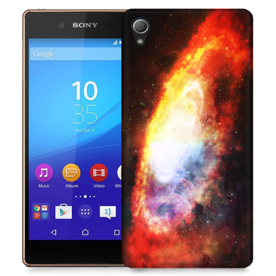 Skal till Sony Xperia Z3+ - Rymden - Röd