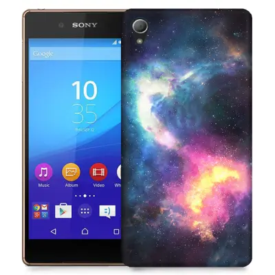Skal till Sony Xperia Z3+ - Rymden - Svart/Blå