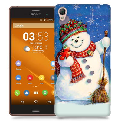 Skal till Sony Xperia Z3 - Snögubbe