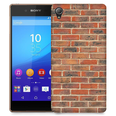 Skal till Sony Xperia Z3+ - Tegel - Röd