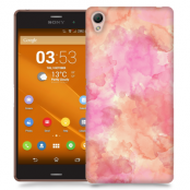 Skal till Sony Xperia Z3 - Vattenfärg - Rosa