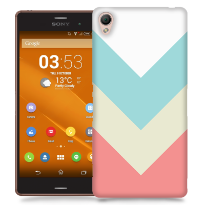 Skal till Sony Xperia Z3 - Vinklar - Bubbelgum