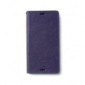 Zenus Minimal Diary Äkta Läder Plånboksfodral till Sony Xperia Z3 - Lila