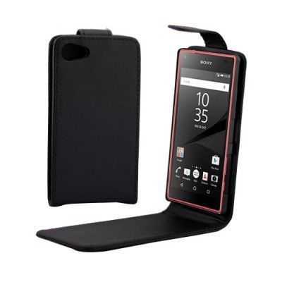 Flipfodral till Sony Xperia Z5 Compact - Svart