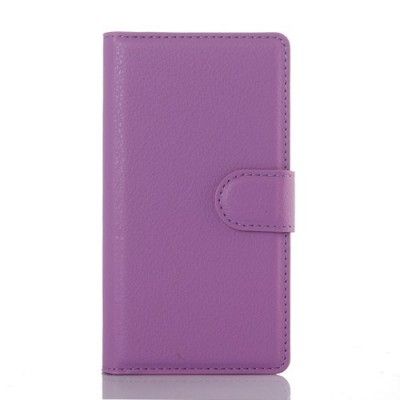 Litchi Plånboksfodral till Sony Xperia Z5 Compact - Lila
